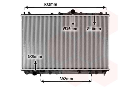 VAN WEZEL Radiaator,mootorijahutus 59002124